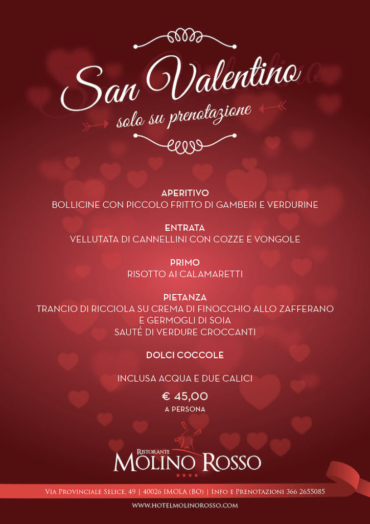 menù san valentino